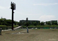 暑いグラウンド