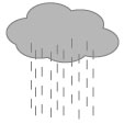 雨雲のイラスト