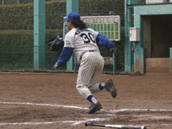 ヒゲガミの打席