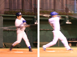 1-2回ユージ、2回ゲンキヒット