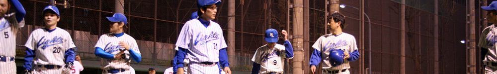 ベンチに引き上げるナイン