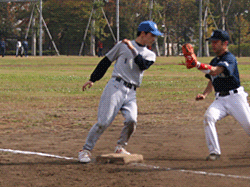 ３塁上ランナー