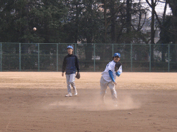 ブンアニ捕球練習