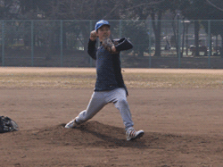 アダッチ投球練習