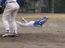 ショート,スライディングキャッチ