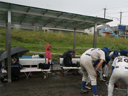 ベンチのはなちゃん