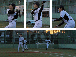 打者３人と走者