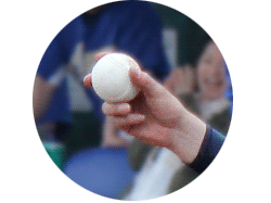 おまけ写真　ボールを握った手